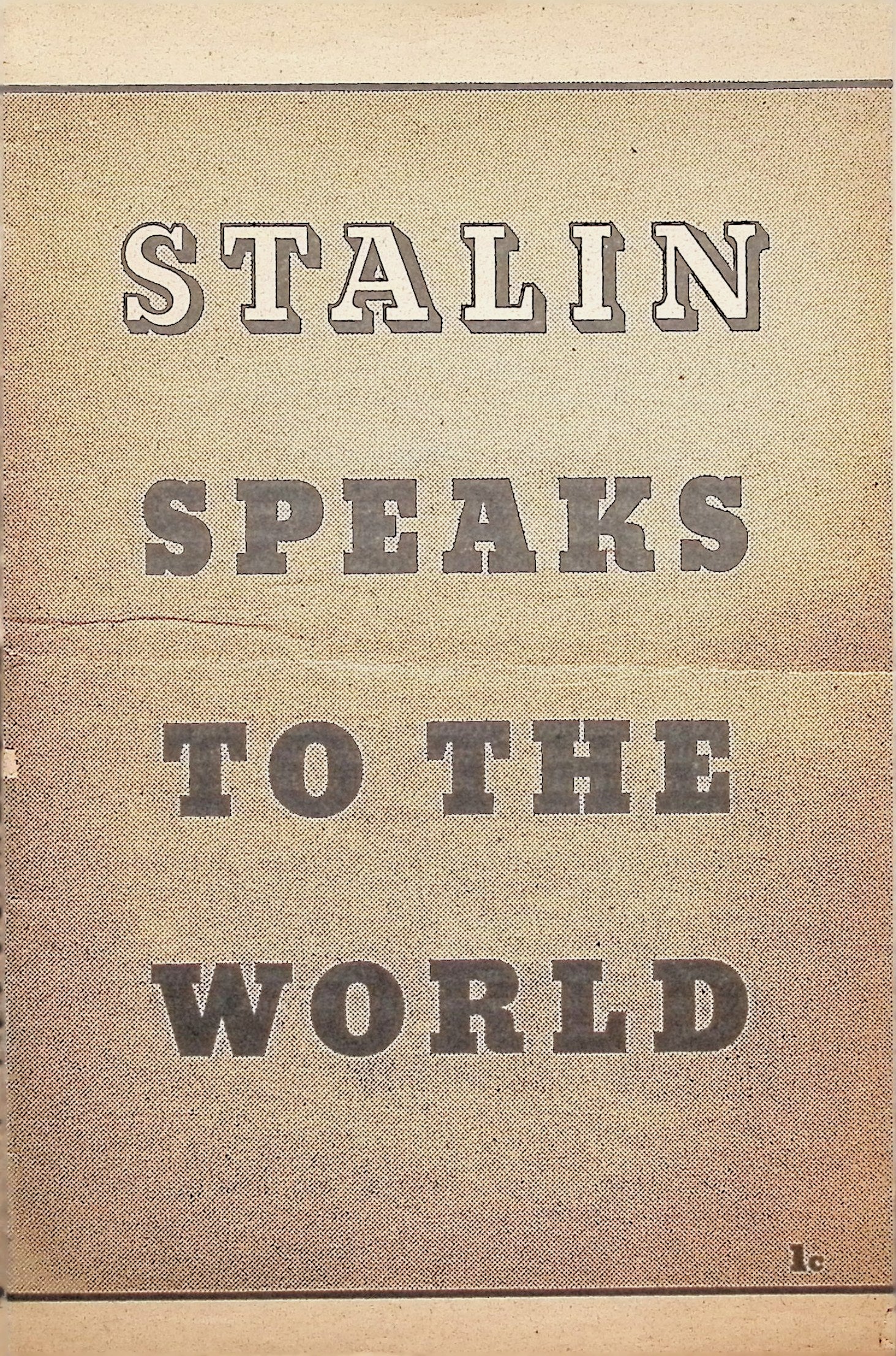 Stalin Speaks To The World Nov, 1941 Lady Izdihar