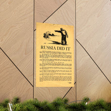 Load image into Gallery viewer, Russia Did It leaflet, February 1919