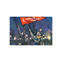 Load image into Gallery viewer, Happy New Years - Factory Woman Post Card