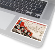 Load image into Gallery viewer, 5 Year Plan Soviet Propaganda: Flag & Map feature (Translated) - Sticker