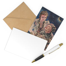 Load image into Gallery viewer, Novy God - Soviet New Year's Card - Snow Maiden & Soldier