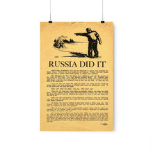 Load image into Gallery viewer, Russia Did It leaflet, February 1919