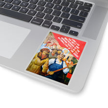 Load image into Gallery viewer, Multinational Soviet Propaganda: Brotherhood and Unity (Translated) - Sticker