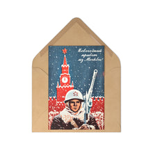 Load image into Gallery viewer, Novy God - Soviet New Year's Card "Happy New Year From Moscow!" Russian text