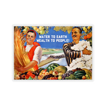 Load image into Gallery viewer, Uzbek Harvest Soviet Propaganda: Traditional Dress (Translated) - Sticker