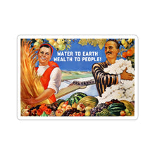 Load image into Gallery viewer, Uzbek Harvest Soviet Propaganda: Traditional Dress (Translated) - Sticker