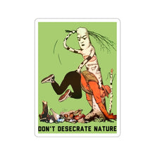 Load image into Gallery viewer, Don't Desecrate Nature Soviet Propaganda (Translated) - Sticker