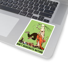 Load image into Gallery viewer, Don't Desecrate Nature Soviet Propaganda (Translated) - Sticker
