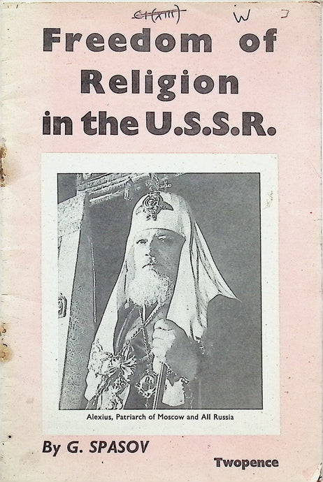 Freedom of religion in the U.S.S.R. by G. Spasov 1951