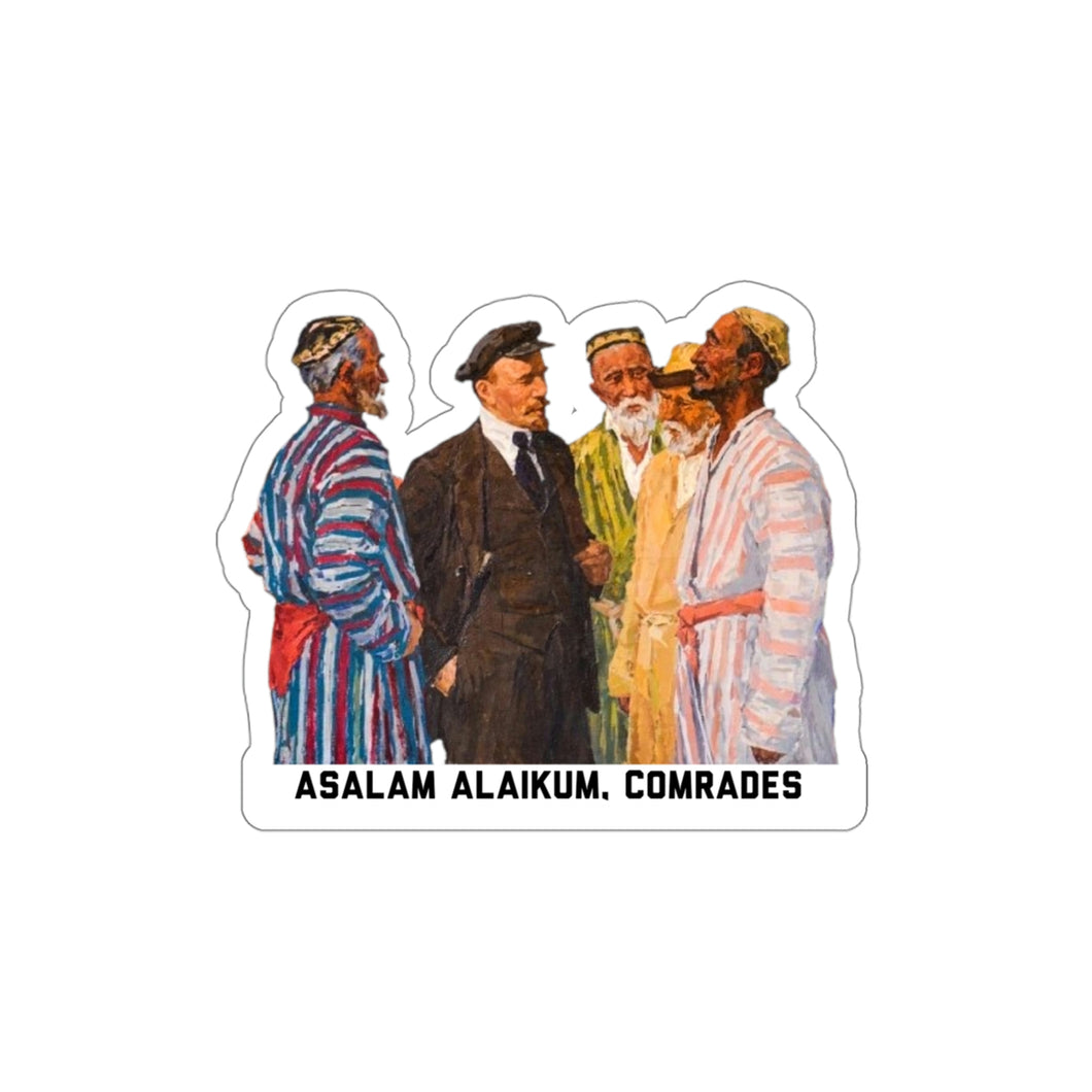 Lenin & The People of Central Asia Sticker