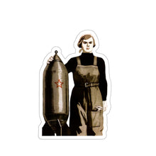 Load image into Gallery viewer, Soviet Women Are the Bomb - Sticker
