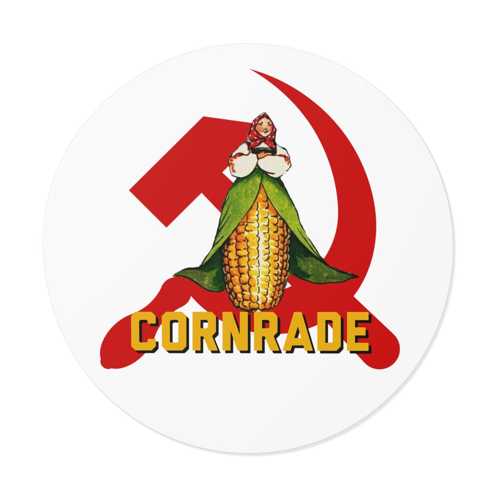 Cornrade Round Sticker