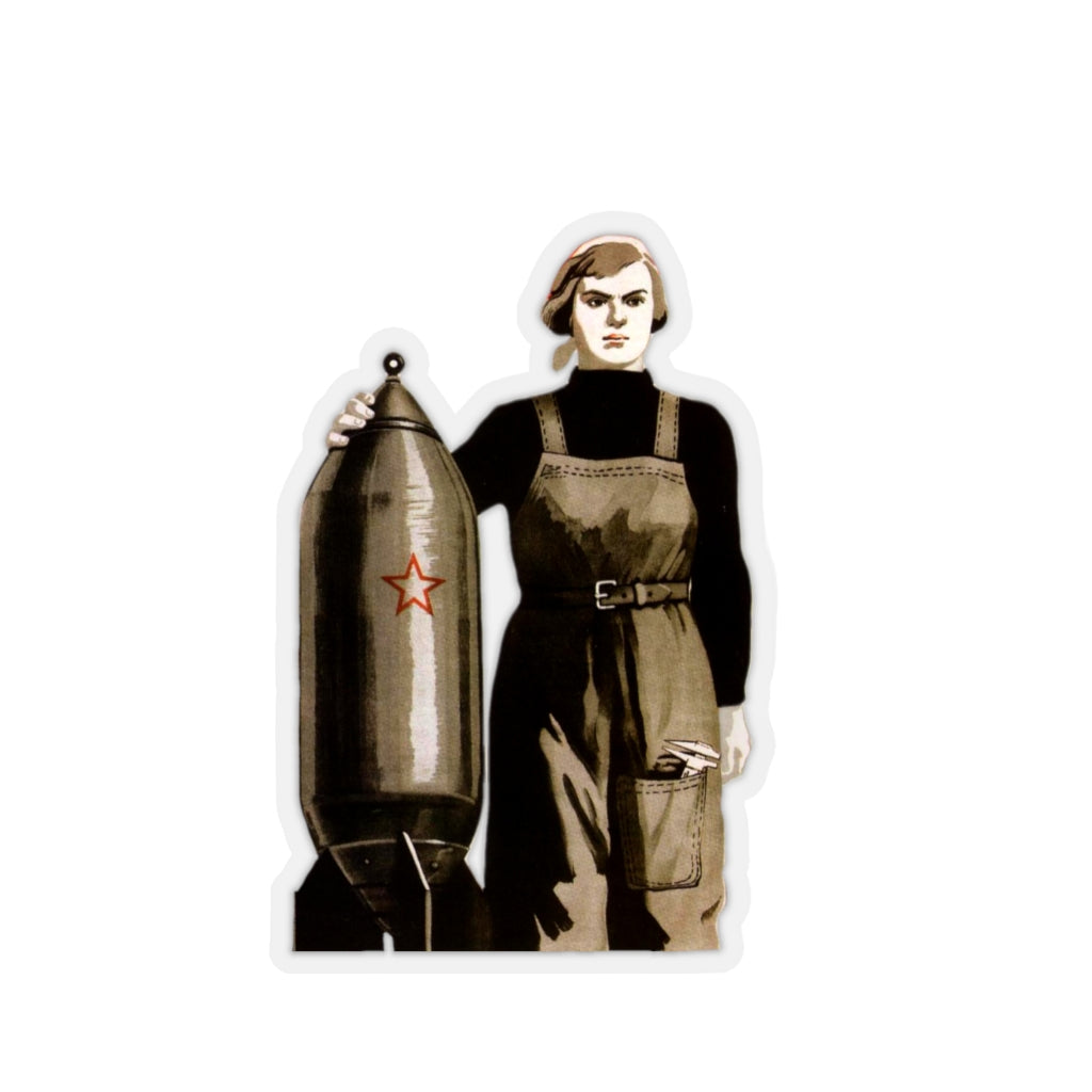 Soviet Women Are the Bomb - Sticker